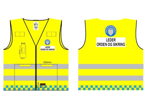 Refleksvest for Industrivernet Leder Orden og Sikring 
